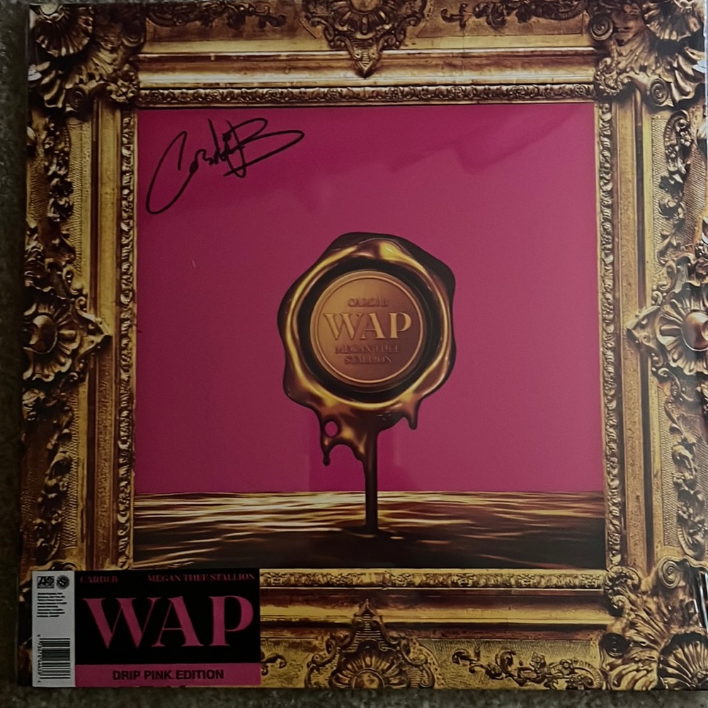 Cardi B & Megan Thee Stallion WAP AUTOGRAPHED
